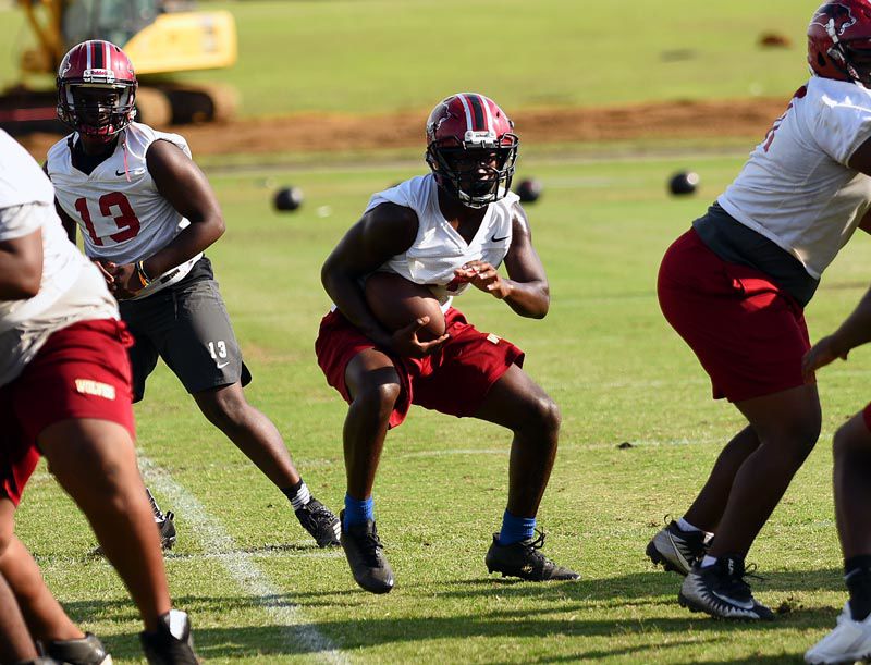 Dothan High Wolves begin football practice